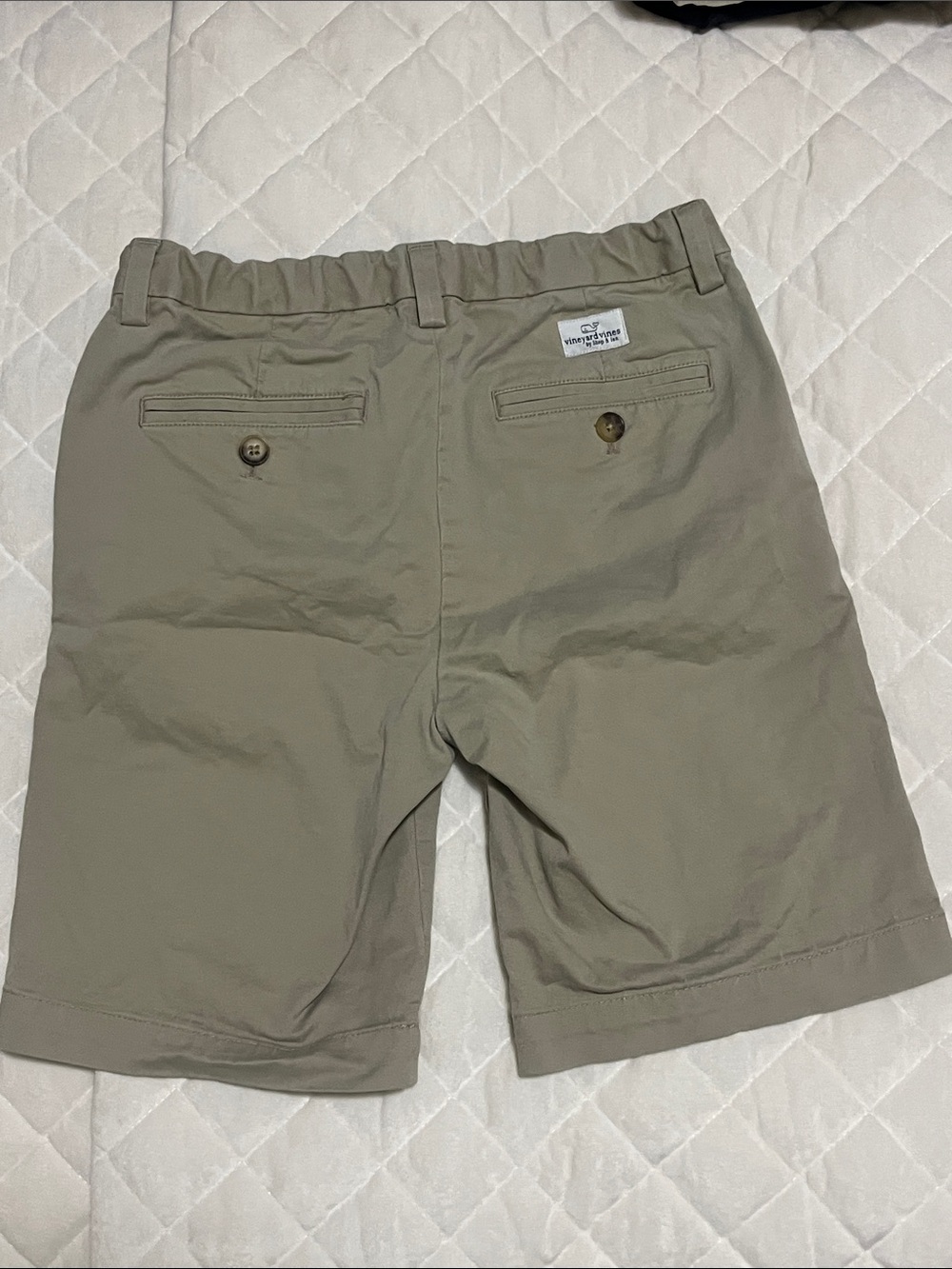 Vineyard Vines Boys Olive/Tan Chino Shorts